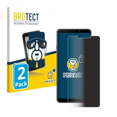 Immagine di brotect (2 Pezzi Pellicola Privacy per Samsung Galaxy A9 2018 [Anti Spy, Protettiva Chiara, Blue Light Filter]