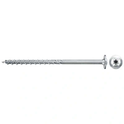 Immagine di Fischer PowerFast II 561790 Vite per elevatori a tazze 5 mm 60 Interno multidentato Acciaio galvanizzato zinco 200 pz.