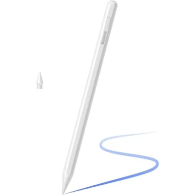 Immagine di Baseus Penna stilo Smooth Writing 2 con indicatori LED (bianco), per tablet, Bianco