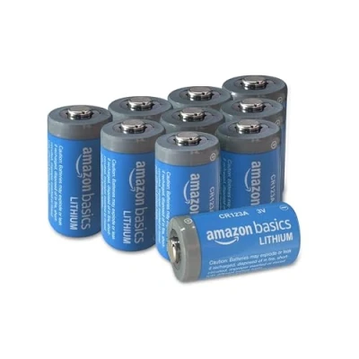 Immagine di Amazon Basics Batterie al litio CR123A da 3 V (confezione 10)