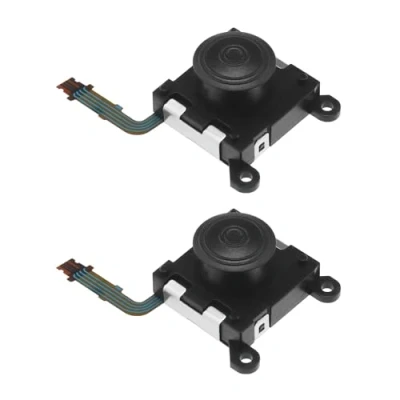 Immagine di ECSiNG 2 Pezzi Sostituzione Del Joystick Analogico Con Pulsante 3D Compatibile Sony Vita Serie 2000 Di Controllo In Plastica Nera