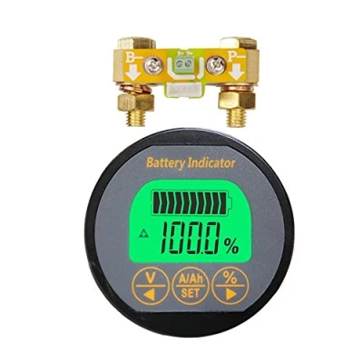 Immagine di AiLi Voltmetro Amperometro Tensione Corrente Meter 80V 350A Caravan Barca Solare