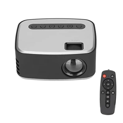Immagine di Annadue Mini Proiettore, Videoproiettore Portatile Full HD 1080P, Proiettore LED Intelligente Altoparlante Integrato, Home Theater Compatibile con Smartphone/TV