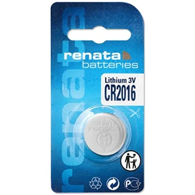 Immagine di Renata CR2016 3V Batteria a bottone al litio per orologio DL2016, ECR 2016, BR 2016 (1 x CR 2016)