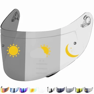 Immagine di Everalo Visiera Casco Compatibile con Agv K1 K3sv K5 K5s K1s S4sv Horizon Skyline Strada Stealth sv Compact Pinlock Ready (Fotocromatica)