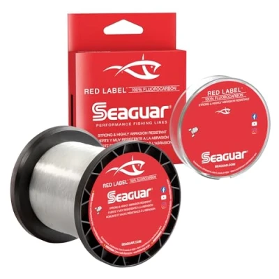 Immagine di Seaguar 20RM1000, Red Label Linea fluorocarbon in Acqua salata, Diametro 0,1 cm, 20 libbre Testate, 1000 Metri, Trasparente Unisex, Pounds/1000 Yards
