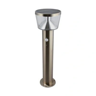 Immagine di Lampade solari &#039;Jalisa&#039; con sensore di movimento (Moderno) colore Grigio, in Acciaio Inox (1 luce, lampadina inclusa) Lindby lampada solare, solare giardino