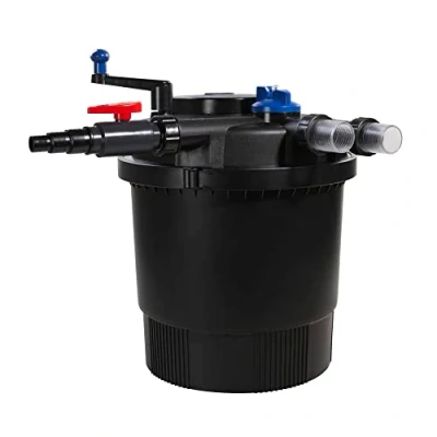 Immagine di AQUAFORTE Filtro Pressione GPF 20000 (36 Watt), Potenza 36 Watt, Tensione 230 V, frequenza 50 Hz, Ingresso/Uscita 32/38 mm, Adatto per stagni Ornamentali Fino a 40.000 Litri