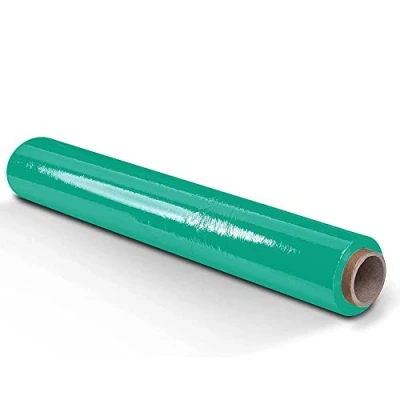 Immagine di OFITURIA pellicola per imballaggio 50 cm di larghezza e stirabile fino a 300 metri lunghezza Rotolo elastica manuale industriale (Verde, 1)