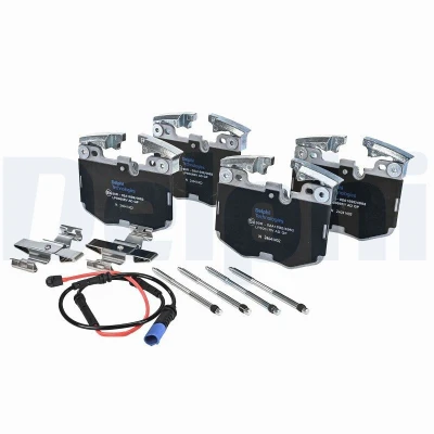 Immagine di DELPHI LP5067EV Kit pastiglie freno con lamierino anticigolío accessori