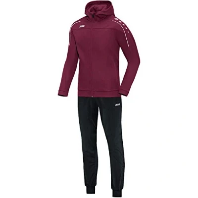 Immagine di JAKO Tuta da ginnastica donna in poliestere Classico con cappuccio, rosso, 46, M9450
