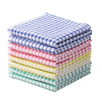 Immagine di Oeleky Strofinacci per cucina lavare i piatti, stracci super assorbenti, panni in spugna di cotone, confezione da 8, 30,5 x cm