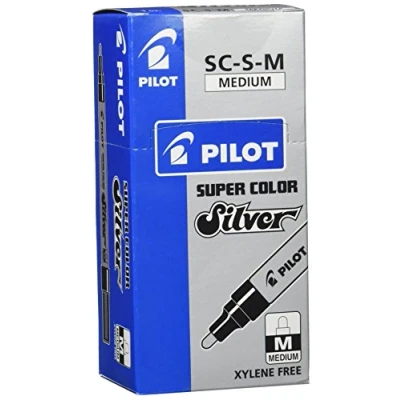 Immagine di 1 X MEDIA NATALE ARGENTO METALLIZZATO PILOT PENNARELLO
