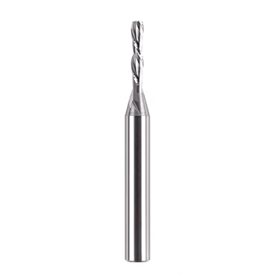 Immagine di SpeTool Frese per Legno Gambo 8mm Diametro di Taglio 4mm Fresa Elicoidale HRC55 Lunghezza 20mm Downcut a Spirale CNC Scanalatura Canali 2 Flauto Tagliare