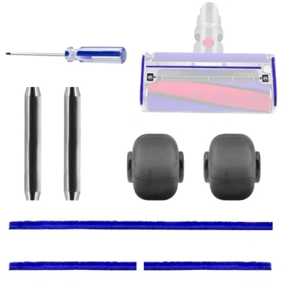 Immagine di Chuancheng Strisce morbide in peluche + assi rulli cacciavite per Dyson V6 V7 V8 V10 V11 Testina pulizia a rullo morbido Aspirapolvere Kit di ricambio