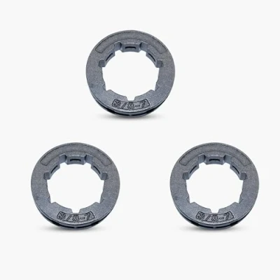 Immagine di Haishine 3Pcs 3/8 &quot;7T 22mm Pignone cerchione per Husqvarna 362 365 371 372 STIHL 046 064 066 MS361 MS362 MS440 MS441 MS460 MS660 Motosega
