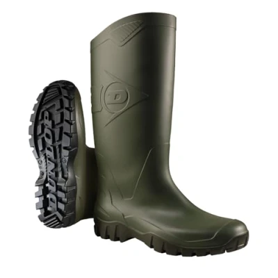 Immagine di Dunlop Protective Footwear (DUO1K) Dane, Stivali di gomma Unisex Adulto, Verde (Green), 46 EU