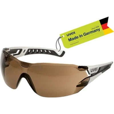 Immagine di uvex pheos nxt 9128223 Occhiali di Protezione incl. raggi UV Nero, Bianco EN 166:2001, 172:1994 + A1:2000 A2:2001