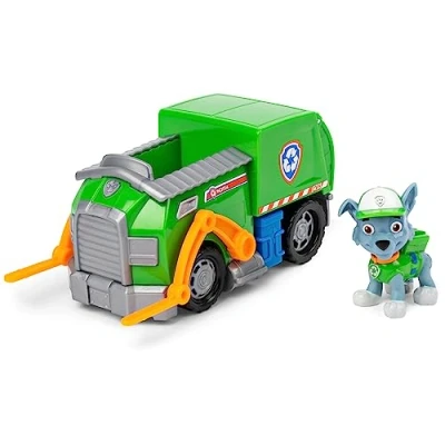Immagine di Paw Patrol Camion per la Raccolta di rifiuti riciclabili Rocky Veicolo e Personaggio Giochi Bambini dai 3 Anni in su