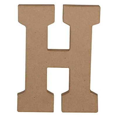 Immagine di Décopatch AC859C 1 Supporto in cartapesta Marrone 15,3x2,5x20 cm, Lettera Maiuscola H