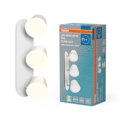 Immagine di OSRAM HOMELIGHTING LED Spot 3 x 7W IP44 Click CCT 4099854455087 Lampada da parete per esterni a