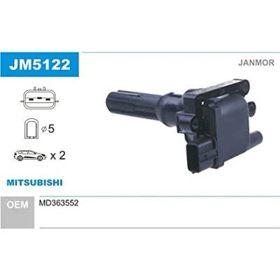 Immagine di JANMOR JM5122 Bobina d&#039;accensione MITSUBISHI: Lancer 7, Outlander I SUV, 6 Limousine