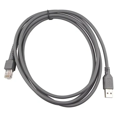 Immagine di HALJIA, Cavo USB da 2 m per scanner di codici a barre Symbol LS2208 AP, LS4208, DS9208