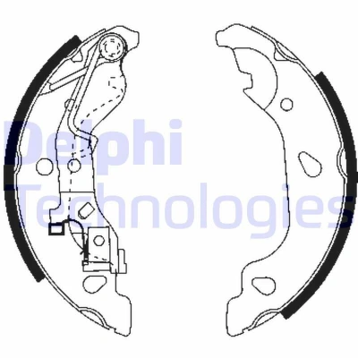 Immagine di DELPHI LS1859 Ganasce Freno 180 32 FIAT: Punto II Hatchback