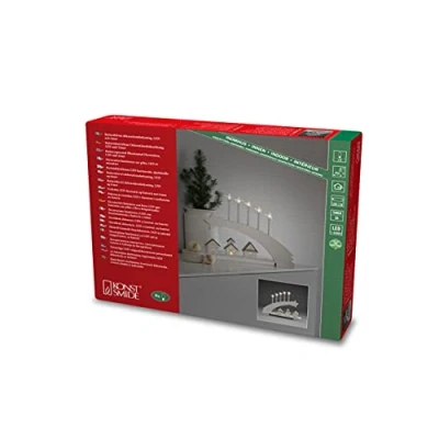 Immagine di Konstsmide 3284 210 arco di candele Stella Bianco caldo LED (monocolore)