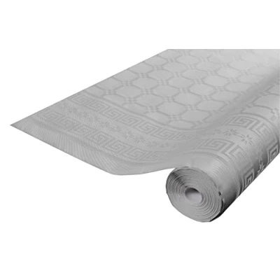Immagine di Pro Nappe Cod. R482513I Tovaglia a rotolo in Carta damascata 1,18 x 25 Mt 83 coperti dal motivo universale, offre eleganza e sobrietà Colore grigio