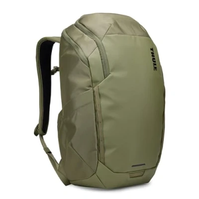 Immagine di Thule Chasm Zaino da 26 litri, materiali riciclati resistenti all&#039;acqua, custodia imbottita per laptop, tasche in rete l&#039;organizzazione, cerniera laterale un facile accesso, colore: verde