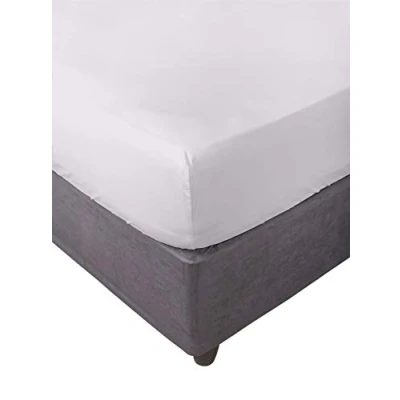 Immagine di Miracle Home. Lenzuolo con Angoli Elasticizzati, Morbido e Confortevole, 50% Cotone Poliestere, Ecru. 160 x 200