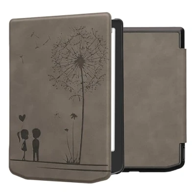 Immagine di kwmobile Custodia eReader Compatibile con Pocketbook Verse/Verse PRO/Verse Color/Vivlio Light/Light HD Cover eBook Reader Flip Case Magnetica Pelle PU Amore
