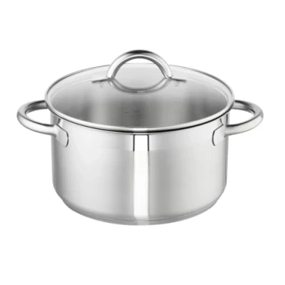 Immagine di Schulte Ufer Casseruola Loop, 24 cm, ca. 5,5 l, con coperchio in vetro, acciaio 18/10