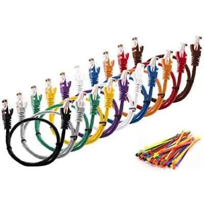 Immagine di MultiCables 0.5m Ethernet Cat5E CAVO DI RETE UTP con spina RJ45 Per PC, LAN, 0.5 Meter “10 pezzi 10 colori “