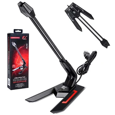 Immagine di NanoRS RS710 Microfono da Gioco Gaming a LED USB Youtube Streaming 1.5m Sensibilità 21 Db Win XP/Vista / 7/8 8.1/10