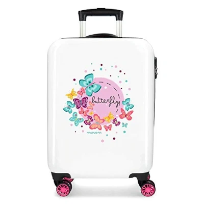 Immagine di MOVOM Happy Time Trolley cabina Multicolore 37x55x20 cms Rigida ABS Chiusura a combinazione numerica 32L 2,5Kgs 4 doppie ruote Bagaglio mano