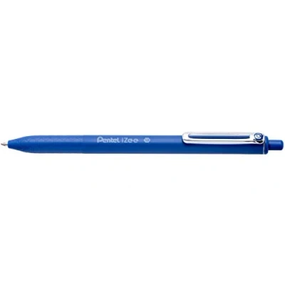 Immagine di Pentel BX470 4 Penna a sfera iZee, meccanismo pressione, clip in metallo 12 pezzi Blu