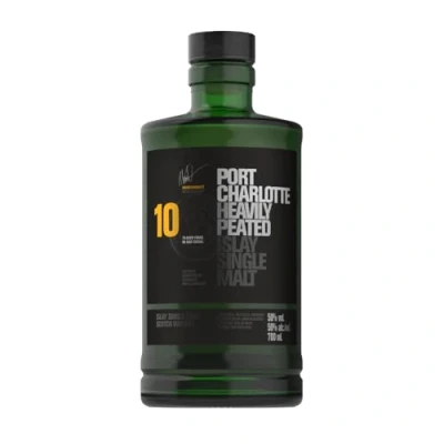 Immagine di Port Charlotte 10 Years Old Heavily Peated Islay Single Malt 50% Vol. 0,7L In Tinbox 700 ml