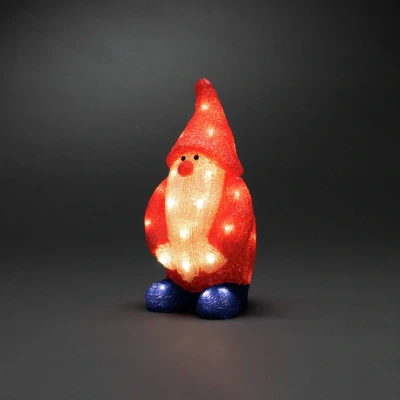 Immagine di Konstsmide 6242 103 figura acrilica ERP: G (A G) Babbo Natale Bianco caldo LED (monocolore) Rosso,