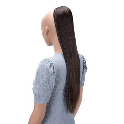 Immagine di CAISHA 65cm Lunga Coda die Cavallo Kim Extensions Per I Capelli Con Coulisse Parrucche Donna Liscio Marrone PH618