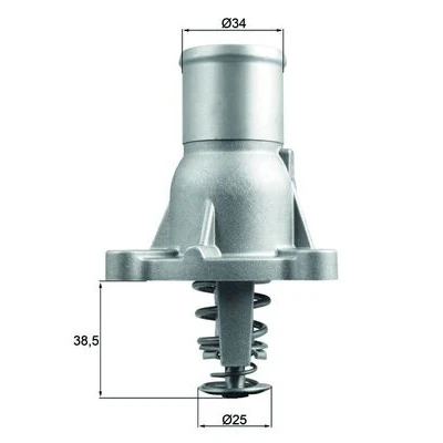 Immagine di MAHLE ORIGINAL TI 260 92 Termostato motore con guarnizione OPEL: Corsa E Hatchback, Zafira B, D FIAT: Stilo Hatchback