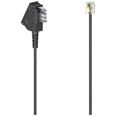 Immagine di Cavo Telefono analogico Hama [1x Spina TAE F 1x RJ11 6p4c] 10 m Nero