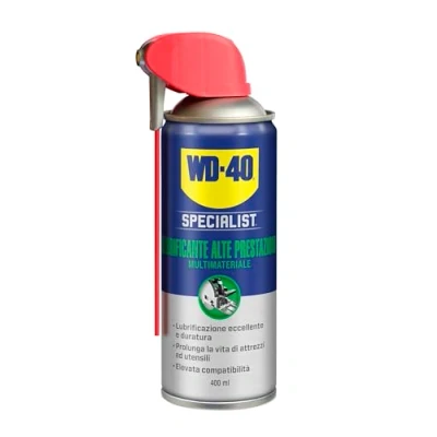Immagine di WD 40 Specialist Lubrificante Alte Prestazioni Lunga durata Spray Doppia Posizione Resistente a temperature che vanno da 20C +100C Applicazione multimateriale NSF 400ml