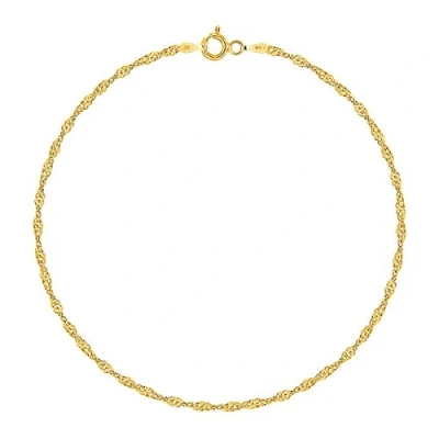 Immagine di Planetys Bracciale in Argento 925/1000 placcato oro giallo 18 carati, maglia Singapore, larghezza 2 mm e 925/1000, colore: giallo, cod. AFC BRBASIYG 1450 030 S 20