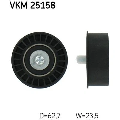 Immagine di SKF VKM 25158 Galoppino/Guidacinghia, Cinghia dentata OPEL: Astra H Hatchback