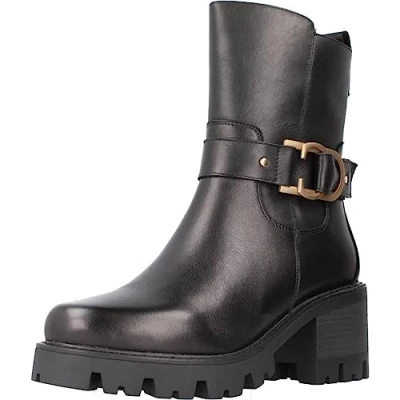 Immagine di Carmela Stivaletti con plateau, Donna, Taglia: 38, Black Pelle
