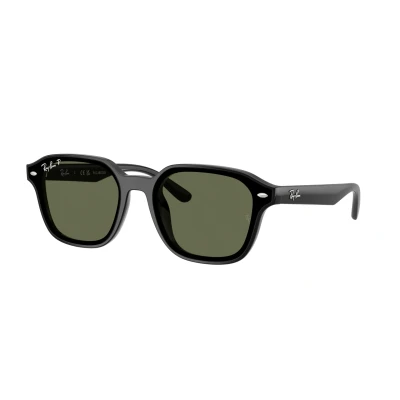 Immagine di Ray Ban Unisex RB4458D 601/9A Occhiali da sole Nylon Nero Verde Squadrata Polarizzata