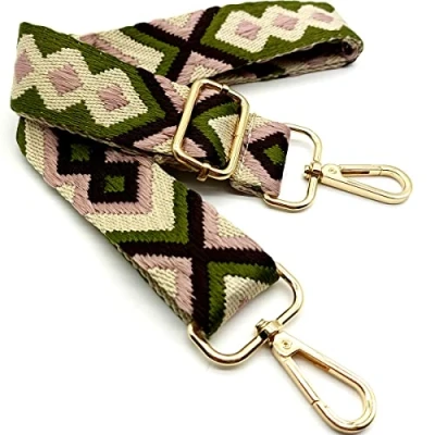 Immagine di Tracolla per Borse Donna Colorato Cinghia Della Borsa Larga, Regolabile con Gold Moschettone, Durevole Crossbody Borsa, Borsetta, Chitarra DIY Spalla Accessori Ragazze, 11