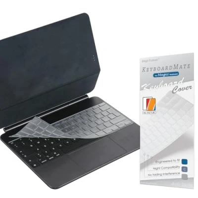 Immagine di Digi Tatoo UE/Italia Layout Protezione tastiera ultrasottile compatibile con Nuovo iPad Magic keyboard per 2024 Pro 13&quot;(M4), TPU reserv5